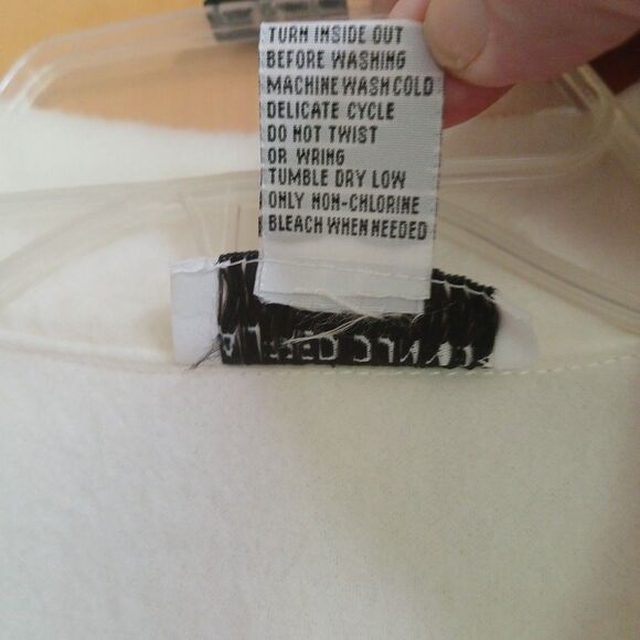 Alfred Dunner Longsleeve Button-Up Fleece Jacket Petite-PM Lavender-White Floral - Picture 11 of 16